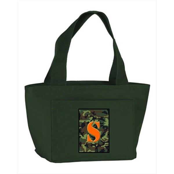 Carolines Treasures Monogram Letter S - Camo Green Insulated Cooler Lunch Bag CJ1030-S-GN-8808 - main
